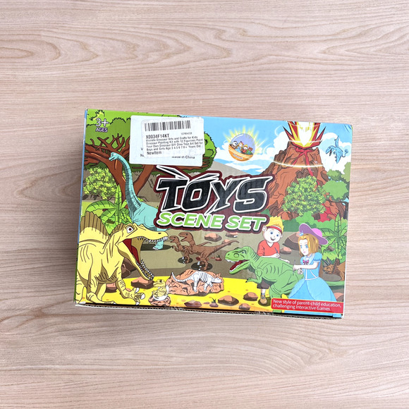 TEAM ANUNNAKI 45-PC Dinosaur Paint&PlayToys SCENE SET Craft Play Set SEALED NIB - Picture 2 of 8